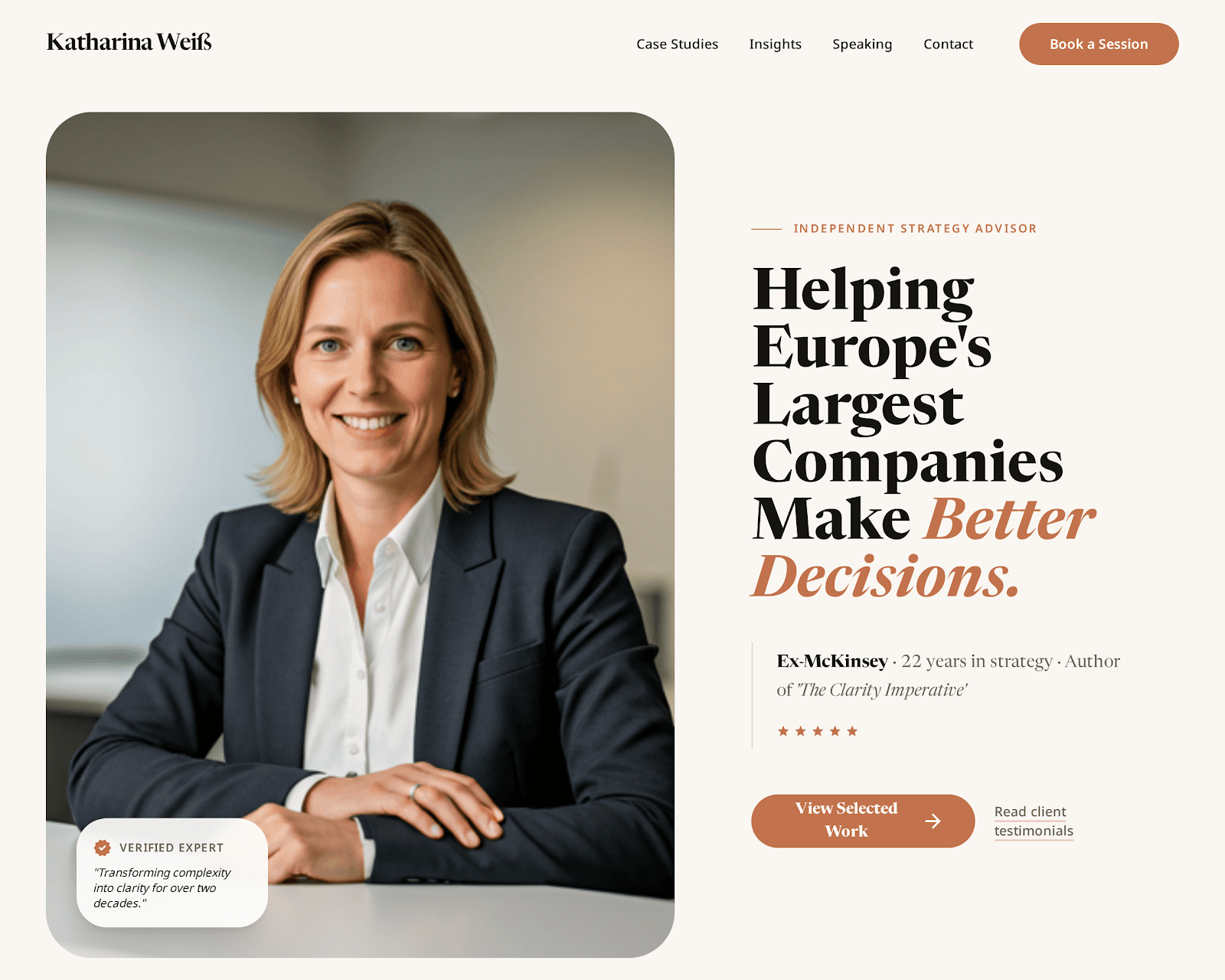 Executive Consultant Profil