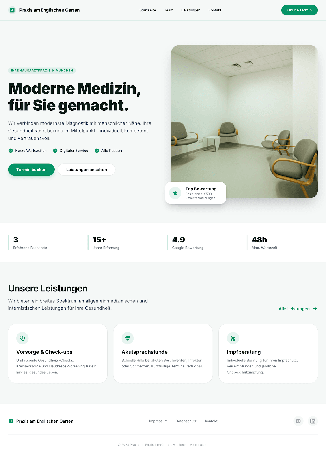 Website für Arztpraxen