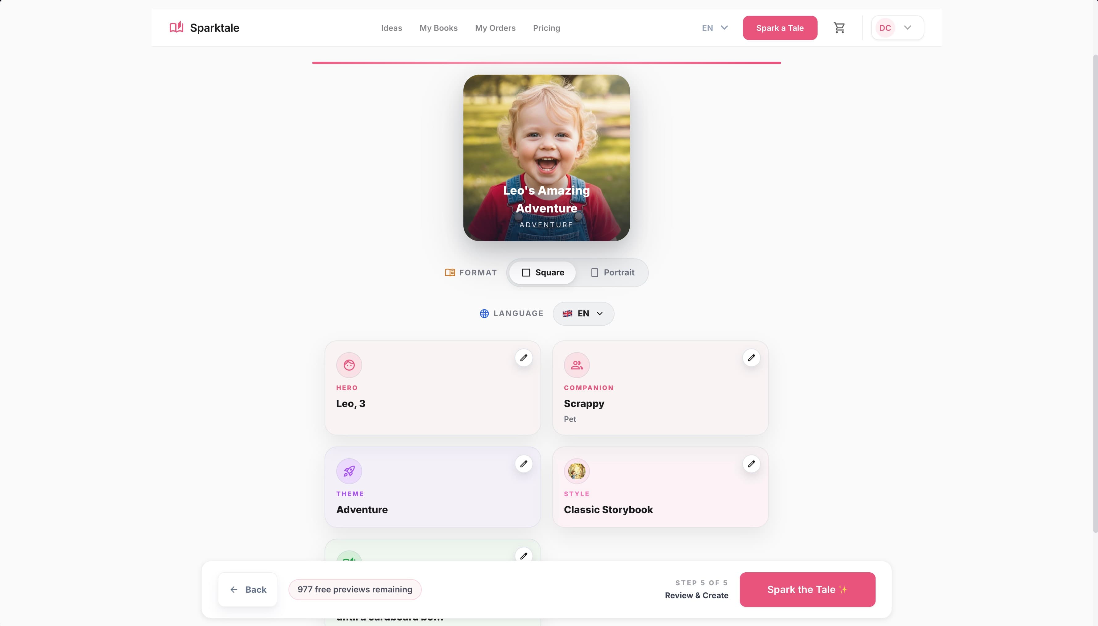 KI-Kinderbuch-Plattform